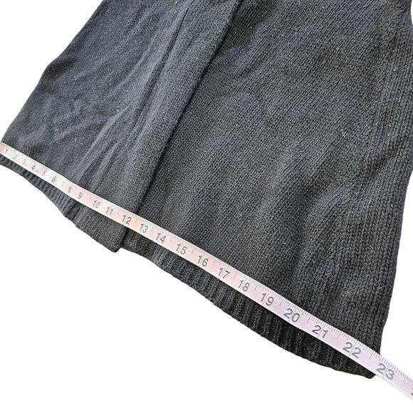 Autumn Cashmere Sweater Cardigan Black Cashmere Button Detail sz S - Picture 6 of 11